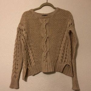 Vince cable knit fisherman sweater/pullover